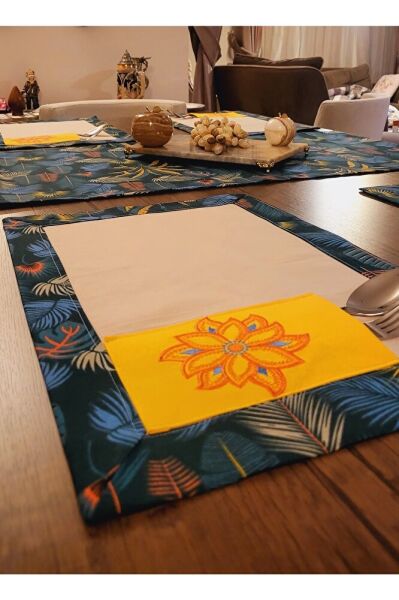 Yaprak Desenli? Nakiş Işlemeli? Ameri?kan Servi?s Sunum