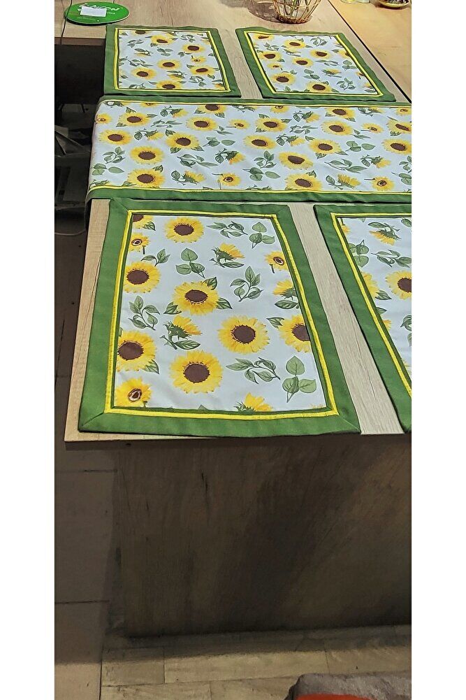 Ayçi?çekli? 4 Lü Amerikan Servi?s & Runner Set