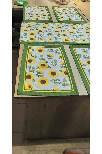 Ayçi?çekli? 4 Lü Amerikan Servi?s & Runner Set