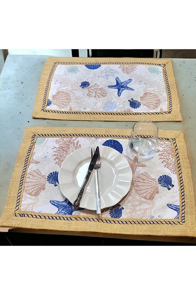 Hasir Mari?na Desenli? Nakisli Ameri?kan Servi?s