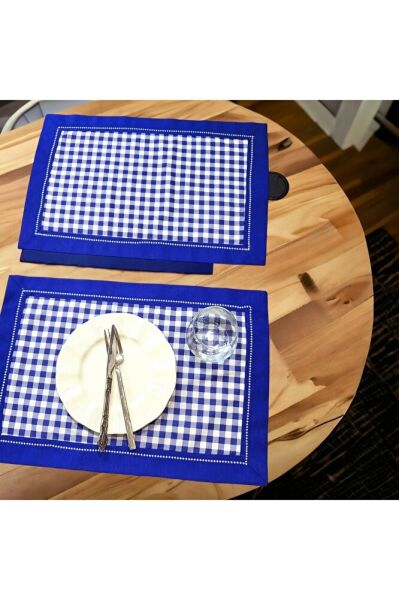 Mavi Pötikareli Amerikan Servis