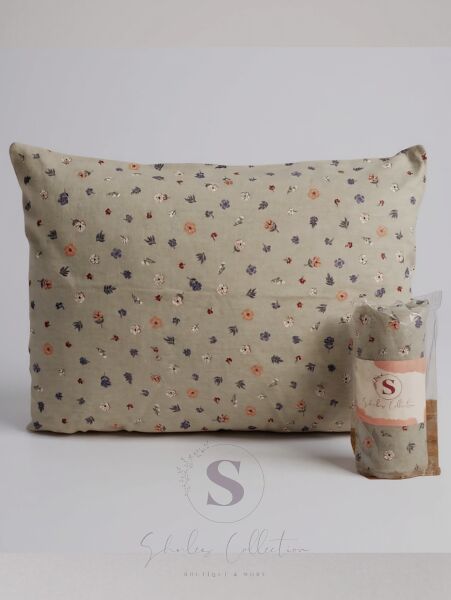 Shules Collection Çiçek Desenli Tek Kişilik Lastikli Çarşaf+Yastık Kılıfı