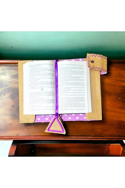 Leylak Nakiş İşlemeli? Ki?tap & Defter Kilifi