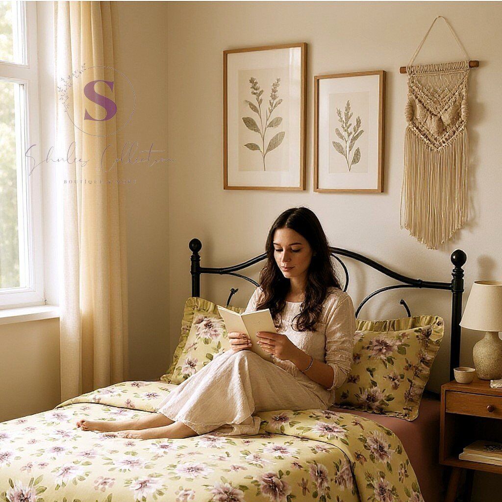 BAHAR çiçekli  Fırfırlı % 100 Pamuk Çift Kişilik Nevresim Takımı