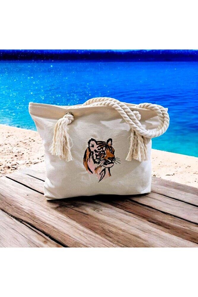 KAPLAN NAKIŞLI BEZ ÇANTA