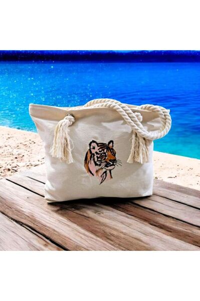 KAPLAN NAKIŞLI BEZ ÇANTA