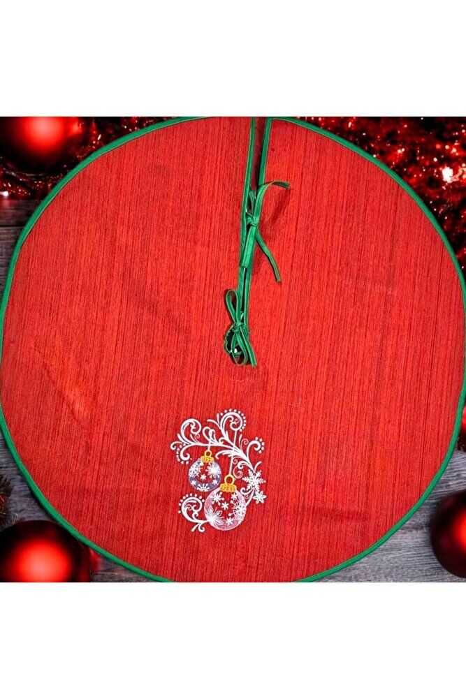 YILBAŞI BÜYÜSÜ  NAKIŞLI ÇAM AĞACI ÖRTÜSÜ