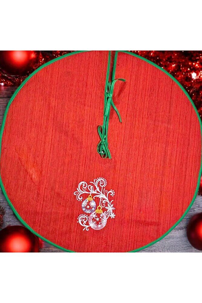 YILBAŞI BÜYÜSÜ  NAKIŞLI ÇAM AĞACI ÖRTÜSÜ