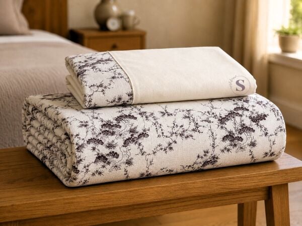 KIZILÇAM BORDO DAL DESENLİ PİKE TAKIMI 160 x 230