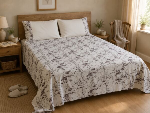 KIZILÇAM BORDO DAL DESENLİ PİKE TAKIMI 160 x 230