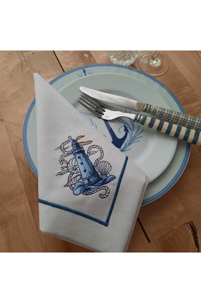 Marine NAKIŞLI 4'LU KETEN AMERIKAN SERVİS