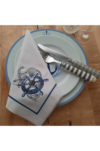 Marine NAKIŞLI 4'LU KETEN AMERIKAN SERVİS