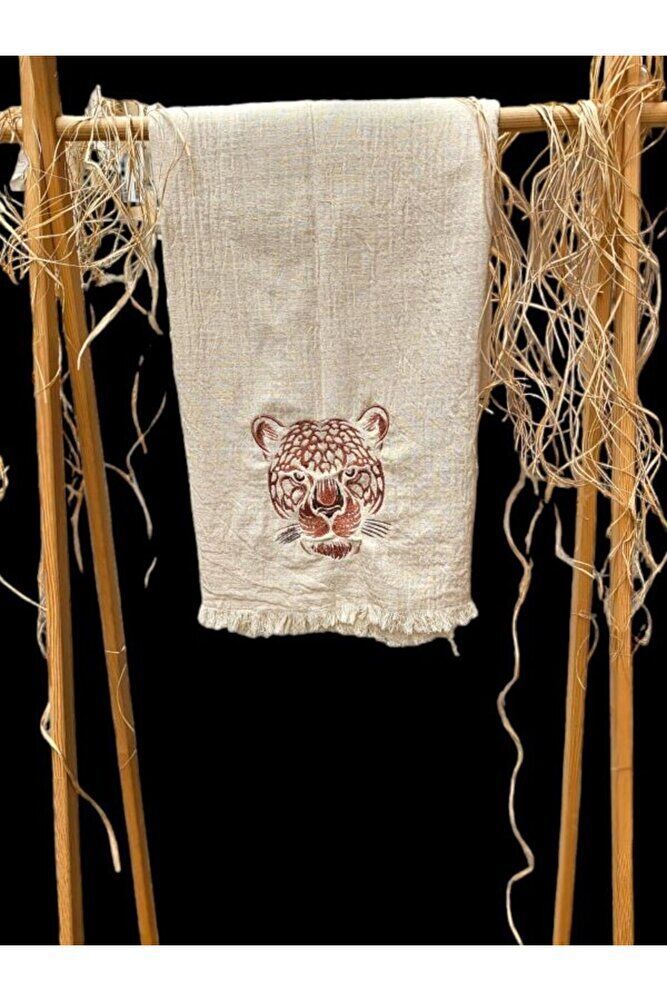 KAPLAN  Nakişli Özel Tasarim  Müslin Peştemal, Plaj Havlusu, Banyo Havlusu