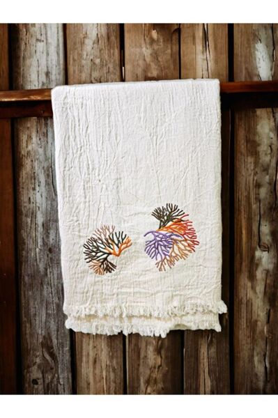 MRCAN Nakişli Özel Tasarim  Müslin Peştemal, Plaj Havlusu, Banyo Havlusu