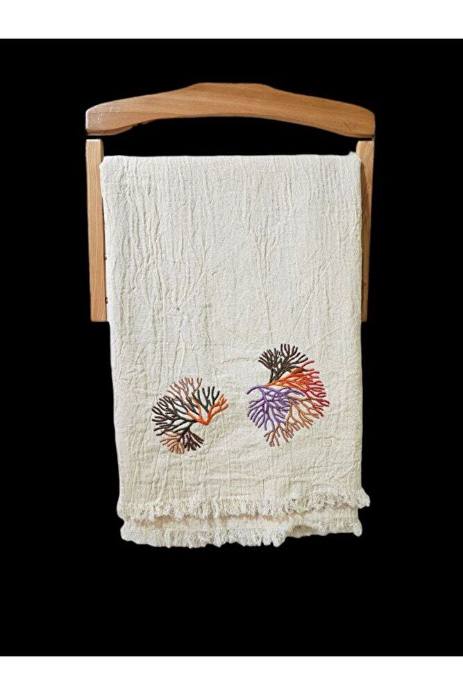 MRCAN Nakişli Özel Tasarim  Müslin Peştemal, Plaj Havlusu, Banyo Havlusu