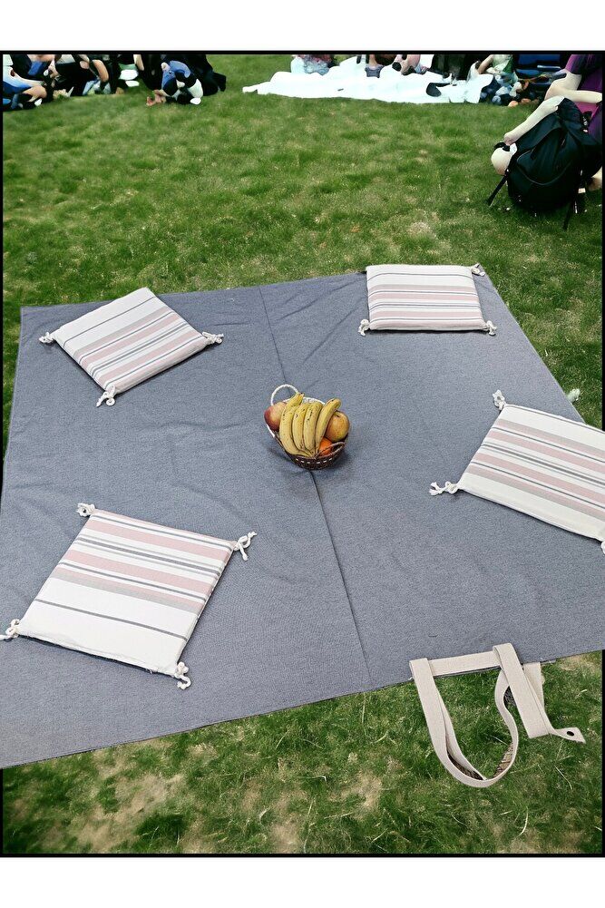 Shule's Piknik Seti  170*170 Örtü 4 Mınderli