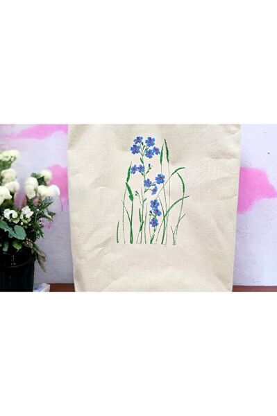 Beni Unutma Nakişli Bez Çanta