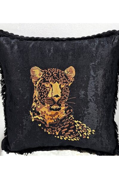 Nakiş İşlemeli  Safari Serisi- 4 'LÜ SET  Kirlent&yastik Kilifi