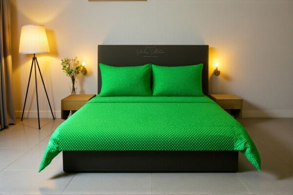 Shules Collection Puantiyeli Çift Kişilik Çarşaf Takımı( 1 Adet Çarşaf + Adet Yastık Kılıfı)