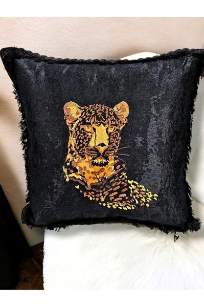 Nakiş İşlemeli  Safari Serisi-4 Kirlent&yastik Kilifi