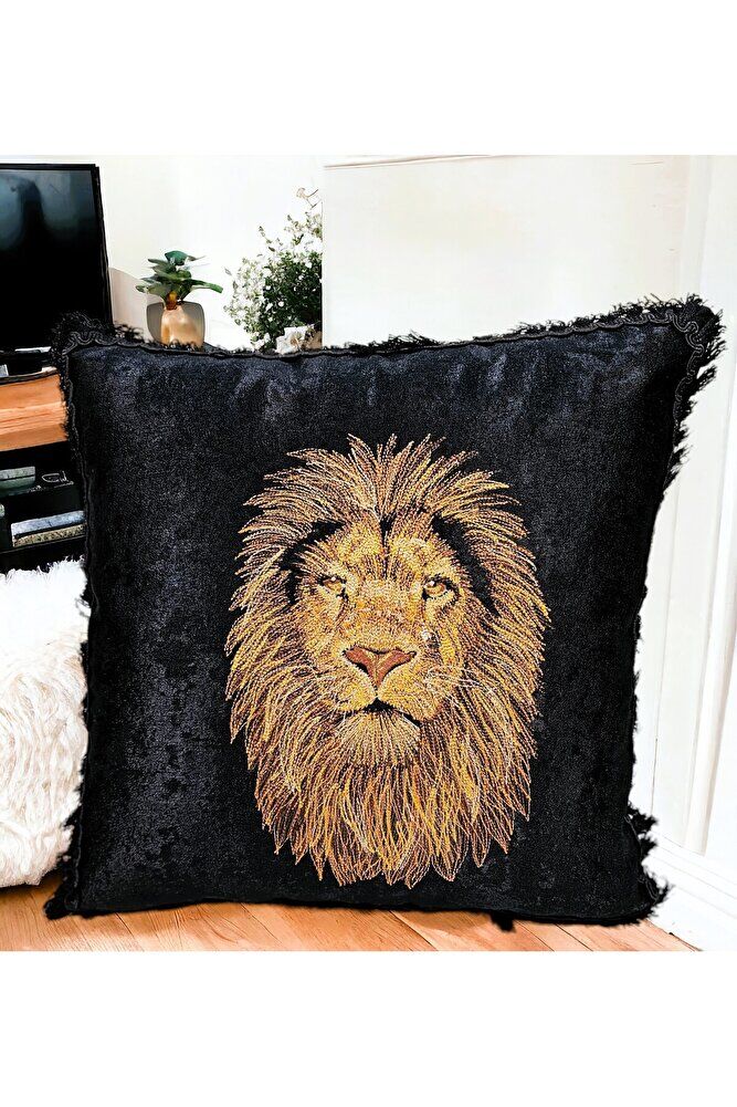 Nakiş İşlemeli  Safari Serisi-2 Kirlent&yastik Kilifi