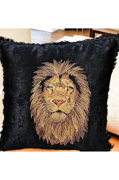 Nakiş İşlemeli  Safari Serisi-2 Kirlent&yastik Kilifi