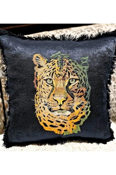 Nakiş İşlemeli  Safari Serisi-1 Kirlent&yastik Kilifi