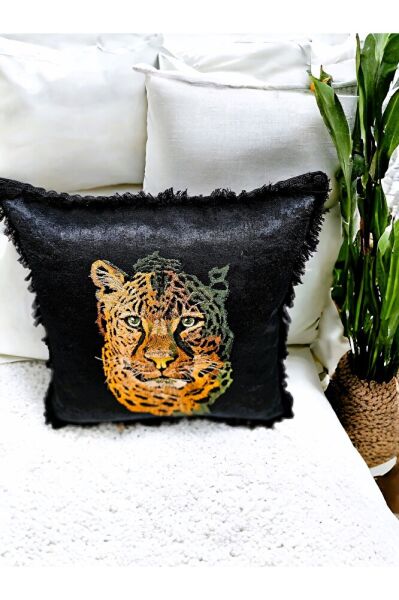 Nakiş İşlemeli  Safari Serisi-1 Kirlent&yastik Kilifi