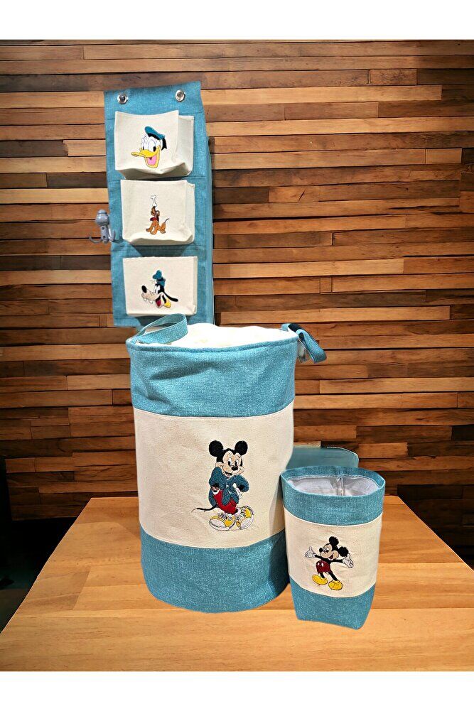Mickey Mouse  Nakişli Kirli & Oyuncak Sepeti 3 LU SET