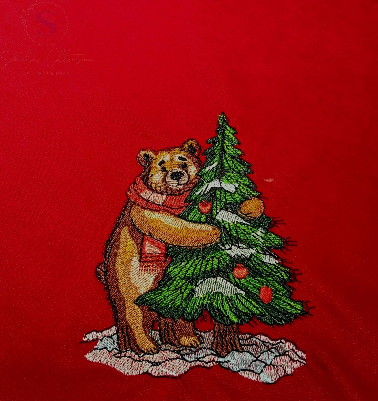 AYICIK NAKIŞLI ÇAM AĞACI ÖRTÜSÜ (90CM)