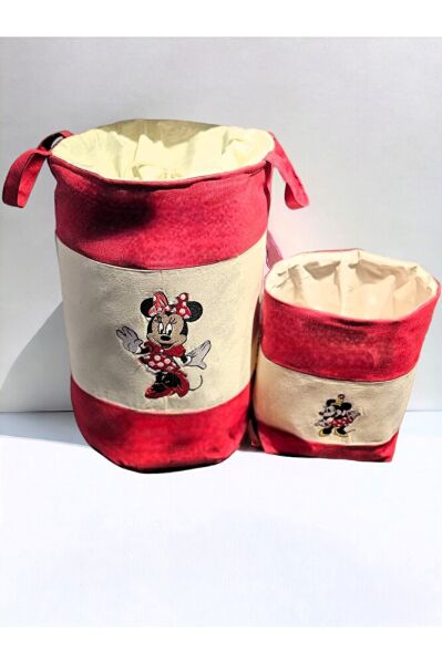 Minnie Mouse Nakişli Kirli & Oyuncak Sepeti