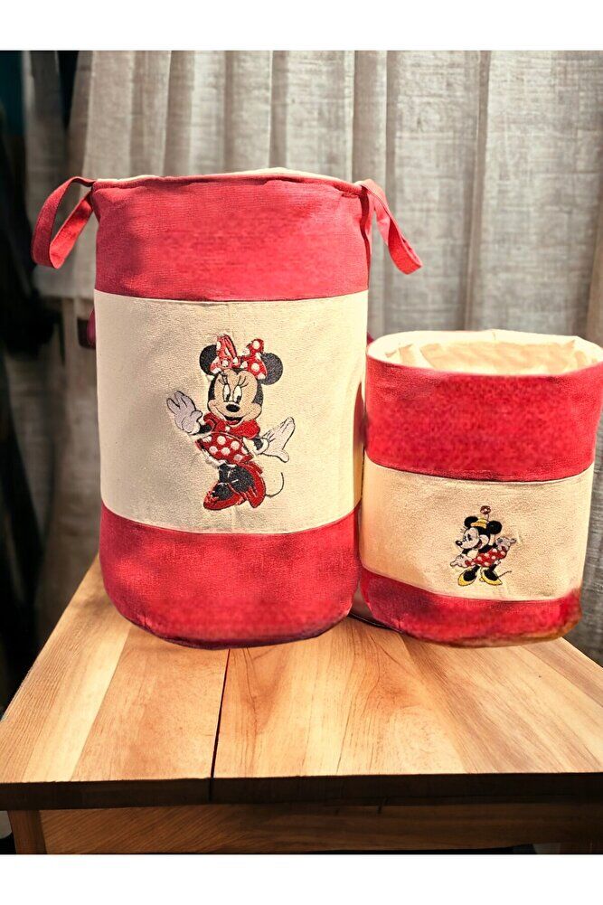 Minnie Mouse Nakişli Kirli & Oyuncak Sepeti
