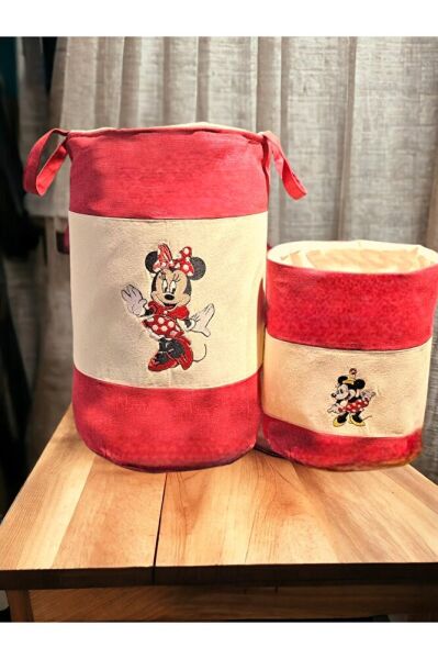 Minnie Mouse Nakişli Kirli & Oyuncak Sepeti