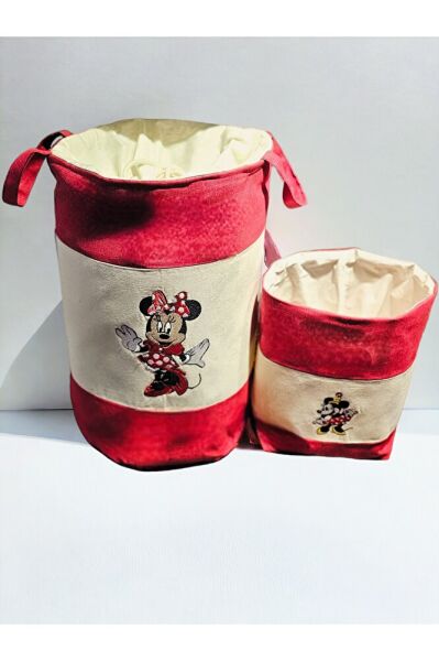 Minnie Mouse Nakişli Kirli & Oyuncak Sepeti
