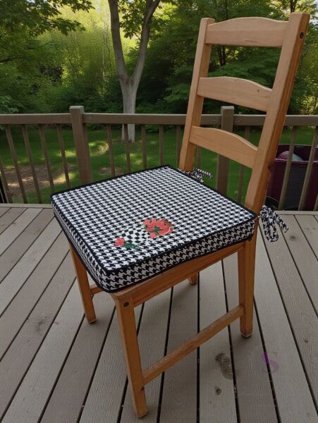 Shules Collection Duck (Sıvı İtici) Kumaş Nakışlı Sandalye Minderi