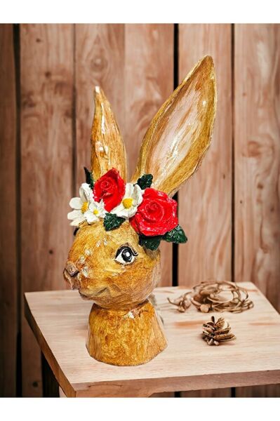 Çiçekli Tavsan Biblo