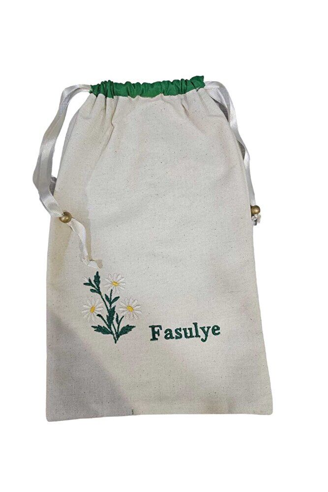 Papatya Nakisli Kuru Erzak Kesesi &torbasi ( 6 Adet)