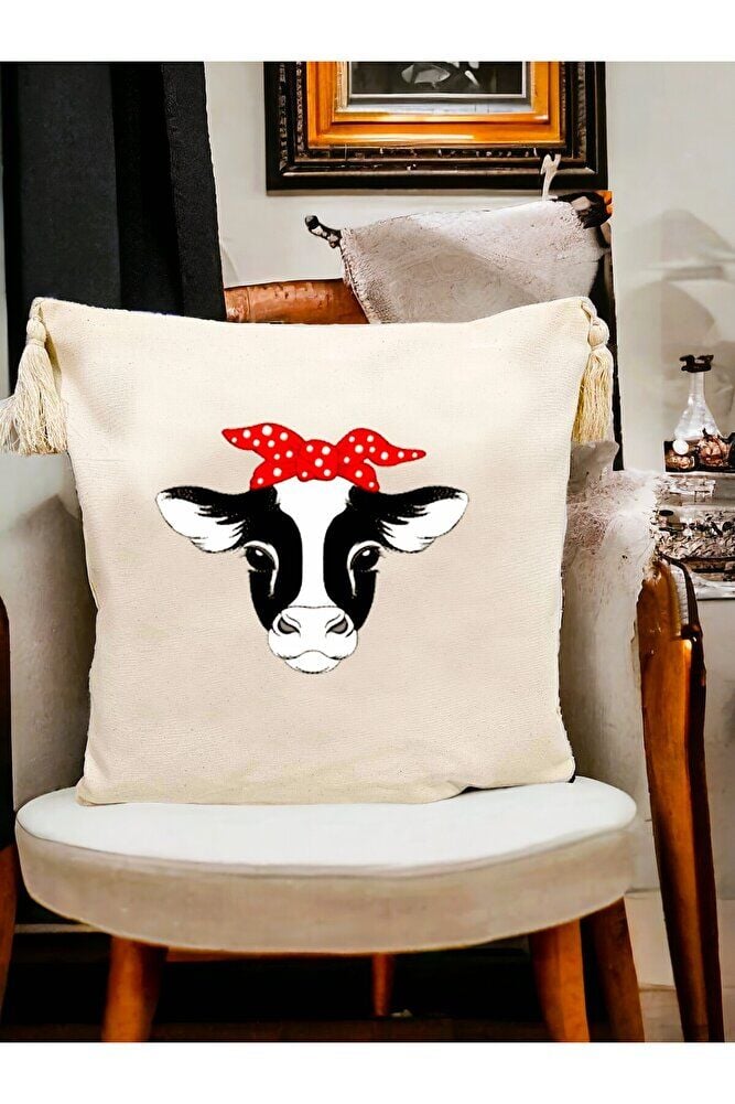 Puantiyeli Öküzcük Yastik Kilifi & Kirlent