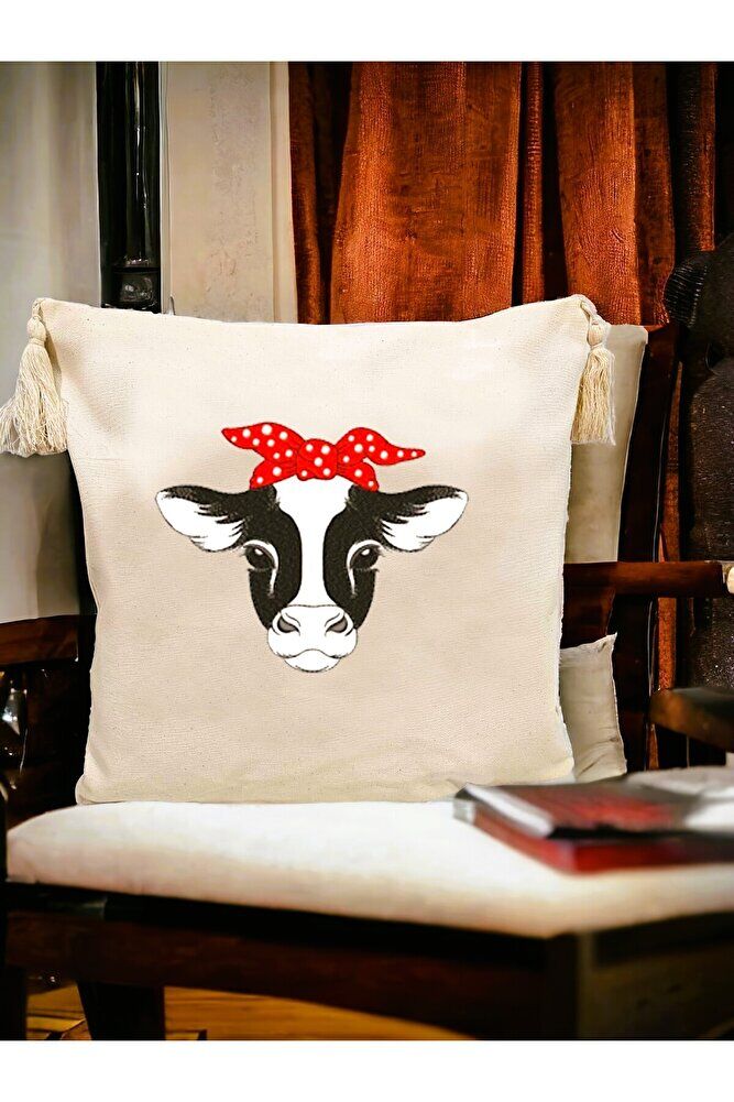 Puantiyeli Öküzcük Yastik Kilifi & Kirlent