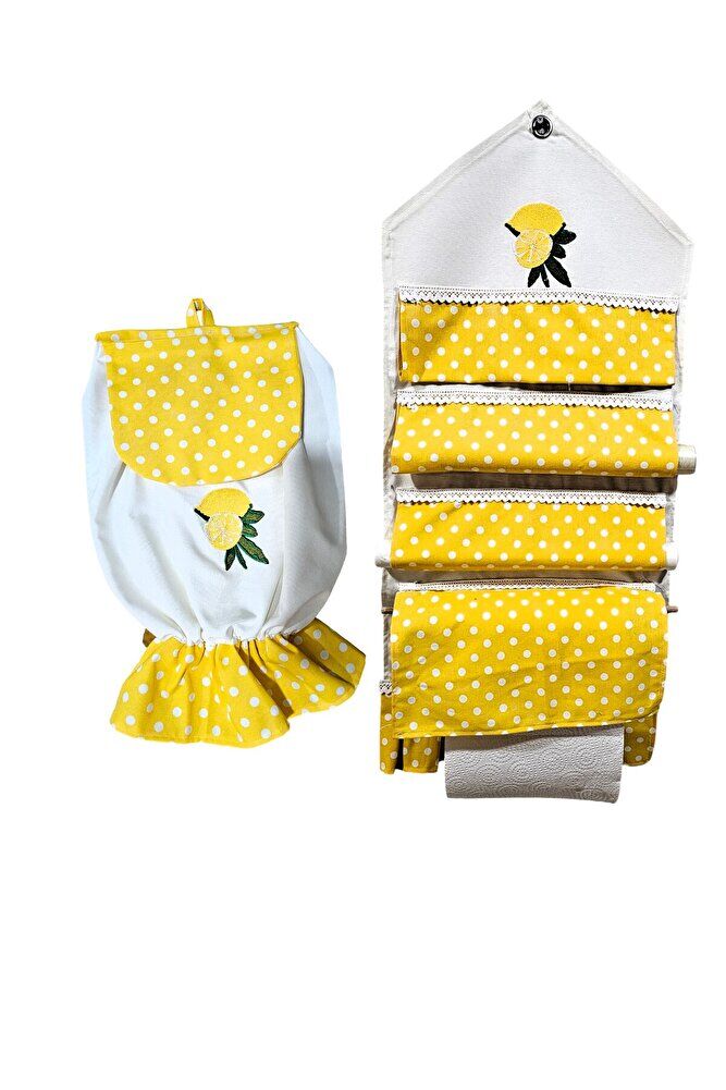 Limom Nakışlı ,Dertsiz Kumaş,Pileli, 2'li Set(ORGANİZER, POSETLİK)
