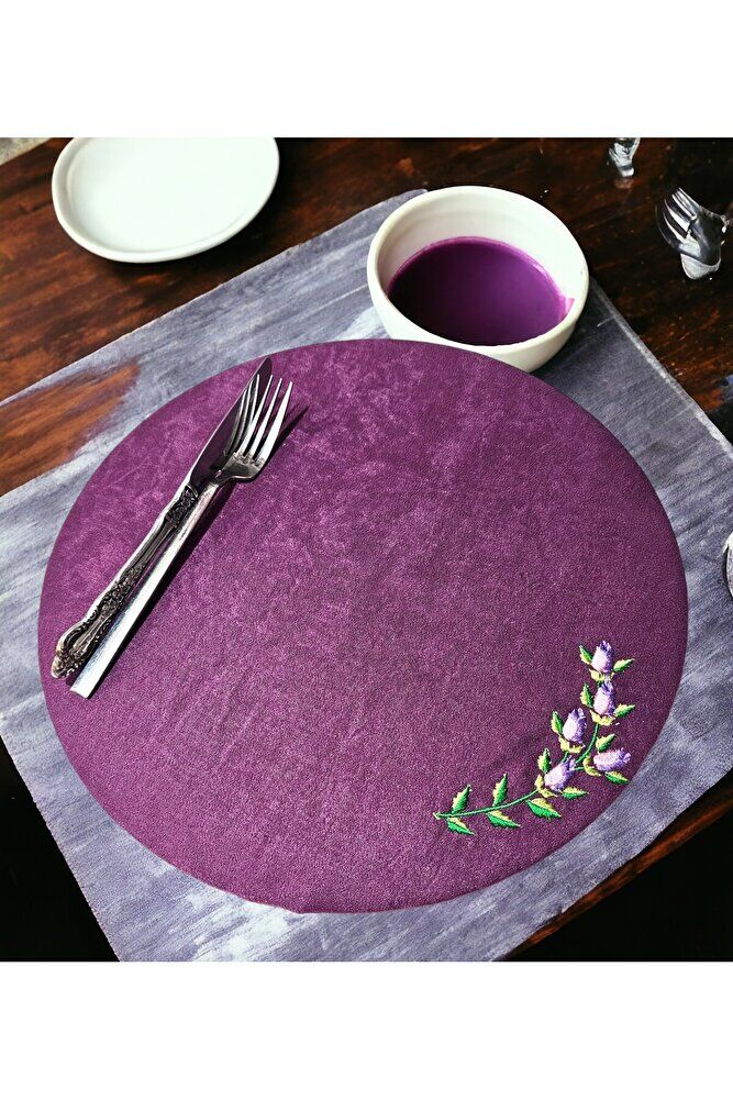 Mor Amerikan Servis LALELİ Nakişli 2'li Supla