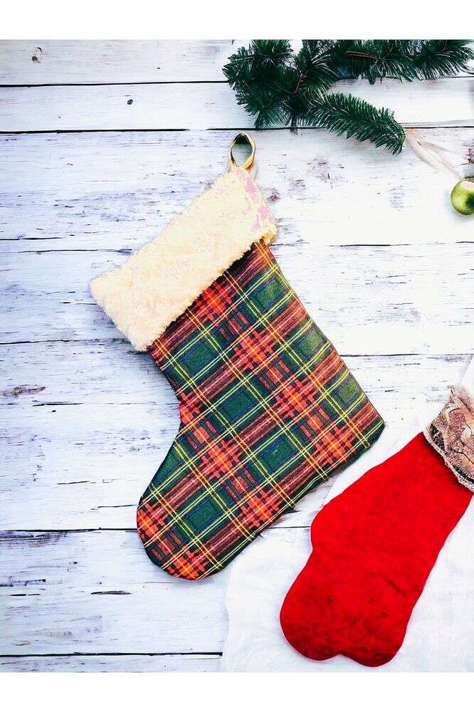 Yılbaşı Çorabı Ekoseli