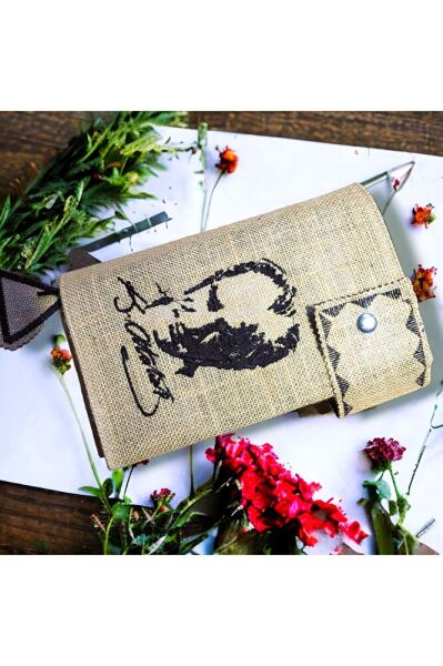 Atatürk Nakiş İşlemeli? Ki?tap & Defter Kilifi