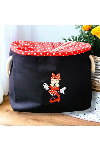 Mi?nni?e Mouse Nakışlı Kirli & Oyuncak Sepeti?