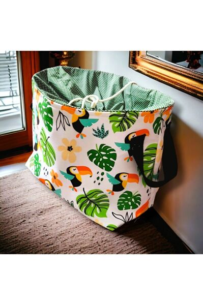 Di?ji?tal Papağan Baskili Oyuncak & Kirli Sepet Seti