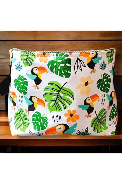 Di?ji?tal Papağan Baskili Oyuncak & Kirli Sepet Seti