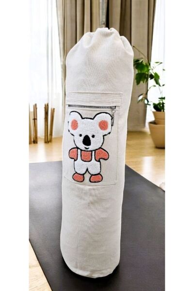 KOALA PUNCH İŞLEME Mat Taşıma Çantası- Pilates- Yoga- Spor Matı- Spor Çanta- Mat Çanta -büzgülü