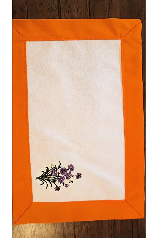 Kir Çi?çeği? Nakişli Ameri?kan Servi?s &runner Seti? 4 Ki?şi?li?k