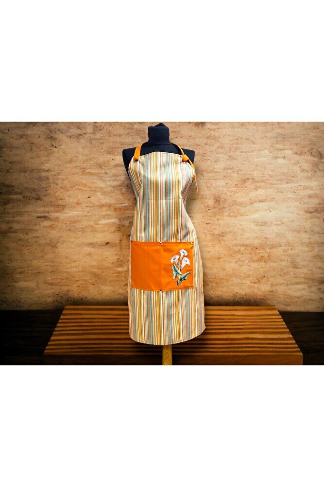 Zambak Nakişli Önlük