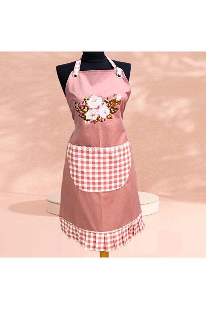 Pöti?kareli? Pembe Gül Nakişli Nakişli Önlük